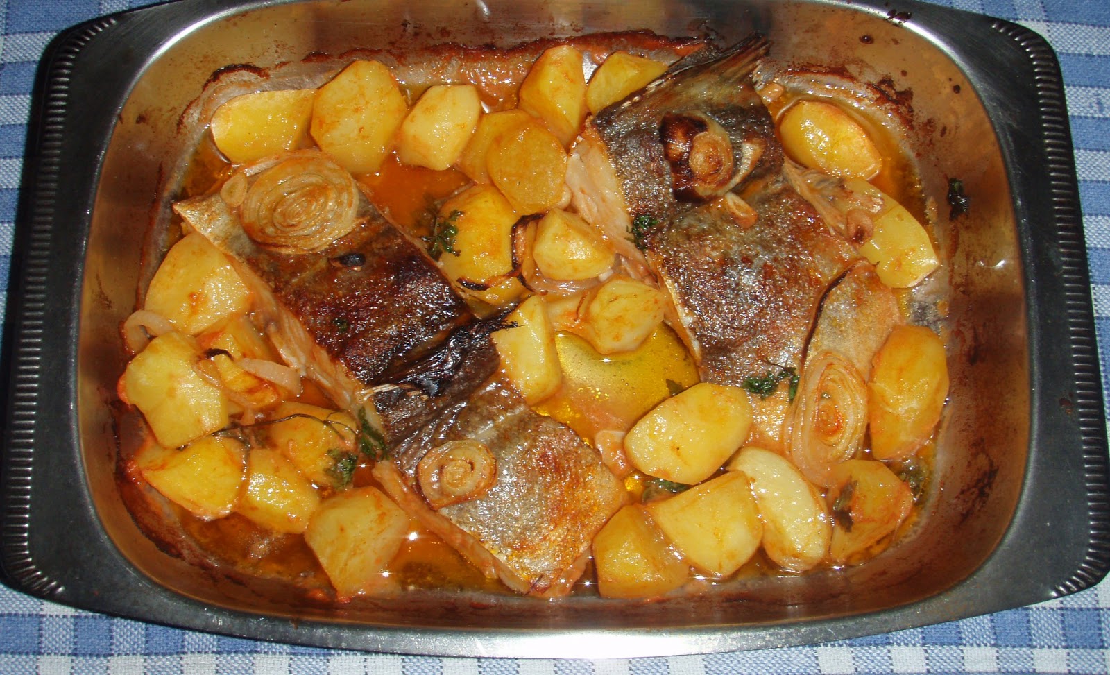Bacalhau Assado no Forno com Batata