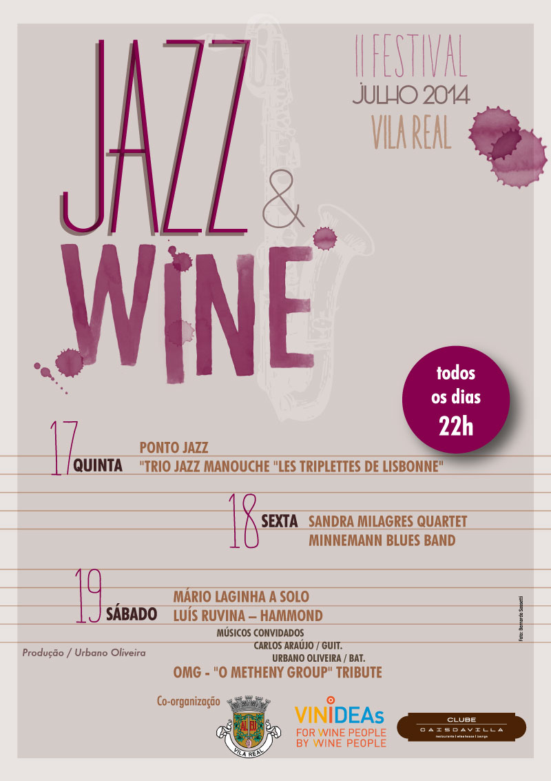 Festival Jazz&Wine 2014 - Flyer Frente