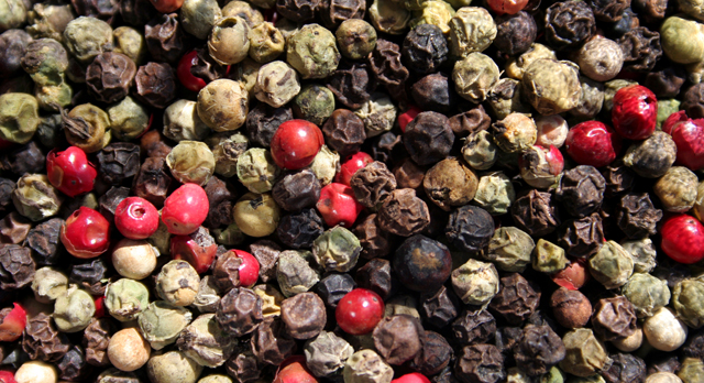 Pimenta Odor e sabor a especiarias, muito agradáveis, que apresentam alguns vinhos tintos de grande qualidade. 