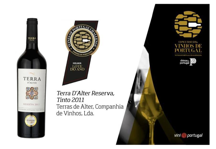 PRÉMIOS DO CONCURSO VINHOS DE PORTUGAL 2014 Medalha de Ouro para o Telhas Branco 2012 Medalha de Ouro para o Outeiro 2011 Grande Medalha de Ouro para o Telhas Tinto 2011 Grande Medalha de Ouro para o Reserva Tinto 2011 Melhor Vinho de Lote do Ano para o Reserva Tinto 2011