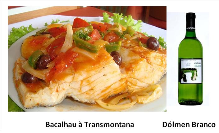 Ingredientes: 4 postas de bacalhau demolhado 4 fatias de presunto 1 colher de sopa de farinha de trigo 2-4 colheres de sopa de manteiga 1 colher de sopa de azeite 1 dl de vinho branco 2 cálices de vinho do Porto 2 cebolas 1 tomate maduro 1 ovo batido alho q.b. folha de louro salsa q.b. pimenta moída na altura q.b. puré de batata q.b. 1 ovo cozido Confecção: Ao bacalhau retiram-se as peles, cortam-se as postas ao meio, no sentido da largura e entre as duas metades coloca-se uma fatia de presunto previamente demolhado. Colocam-se as postas, num tabuleiro de preferência de barro, que se untou com manteiga. Cobrem-se com rodelas muito finas de cebola, que foram alouradas primeiro, servindo o azeite (com manteiga), que as fritou, para misturar com o alho picado, o tomate e a farinha desfeita no vinho branco. Tempere este molho com sal e pimenta, junta-se-lhe o vinho do Porto e regam-se as postas de bacalhau com ele. Depois polvilha-se com salsa picada, cobre-se tudo com puré de batata e pinta-se com ovo batido. Vai ao forno a alourar. Sirva depois de alourado, decorado com salsa picada e ovo cozido ralado. Acompanhe com uma salada verde.