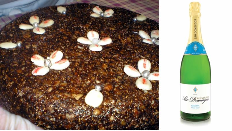 Ingredientes: 500 g de figos secos ; 500 g de amêndoa ; 500 g de açúcar ; 50 g de chocolate ; 10 g de canela ; 3 g de erva-doce ; 1 limão grande ; açúcar em pó Confecção: Torram-se ligeiramente os figos e as amêndoas. Depois de frios rala-se a amêndoa (só uma passagem na máquina) e pica-se o figo finamente com uma faca ou tesoura. Num tacho, de preferência de arame, deita-se um copo de água (2 dl). Junta-se o açúcar, o chocolate, a canela, a erva-doce, a raspa da casca do limão e deixa-se ferver até fazer ponto de cabelo. Adiciona-se então a amêndoa, mexe-se, deixa-se ferver durante 5 minutos e junta-se o figo. Mexe-se tudo muito bem para misturar e deixa-se ferver mais 5 minutos. Deixa-se arrefecer um pouco. Tem-se uma tábua polvilhada com açúcar pilé, sobre a qual se deita a massa de figo. Dá-se-lhe a forma redonda amparando-a com um cincho de folha ou com uma tira de papel grosso. Comprime-se bem. Quando completamente frio, pincela-se o morgado com uma cobertura de açúcar como se disse para o morgado de amêndoa e enfeita-se a superfície com grangeia de várias cores. Contorna-se com franjinhas brancas de papel de seda, cristal e celofane. É com esta massa que se moldam as galinhas, coelhos, presuntos e outros motivos, que são parte importante da doçaria algarvia. Há quem suprima a erva-doce e reforce a quantidade de limão: para 500 g de figo a raspa da casca de 5 limões médios. O chocolate pode juntar-se ao mesmo tempo que a amêndoa, podendo a porção ser maior ou em parte substítuida por cacau. Há também quem não torre o figo. fonte: Região de Turismo do Algarve