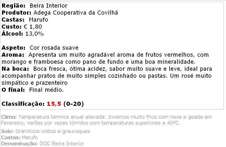 apreciacao Conde Julião Rosé 2013