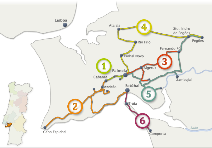 ROTA DOS VINHOS DA PENÍNSULA DE SETÚBAL (clique na imagem para mais detalhes)