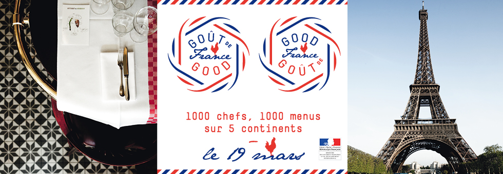 O Ministério Francês dos Negócios Estrangeiros e do Desenvolvimento Internacional em colaboração com chefs mundialmente conhecidos, propõem um “menu solidário” para celebrar a gastronomia francesa no dia do pai, 19 de março de 2015