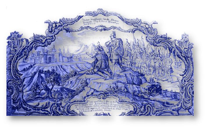 "Eu, D. Afonso, pela divina misericórdia Rei dos Portugueses, juntamente com a Rainha D. Mafalda, minha mulher e companheira no Reino, doamos e concedemos com o privilégio de couto a vós D. Bernardo, Abade de Claraval e a vossos irmãos e todos os vossos sucessores que forem pelo tempo adiante o lugar que chamam de Alcobaça…(carta de fundação do Mosteiro de Santa Maria de Alcobaça, 8 de Abril de 1158)" FONTE: Quinta dos Capuchos