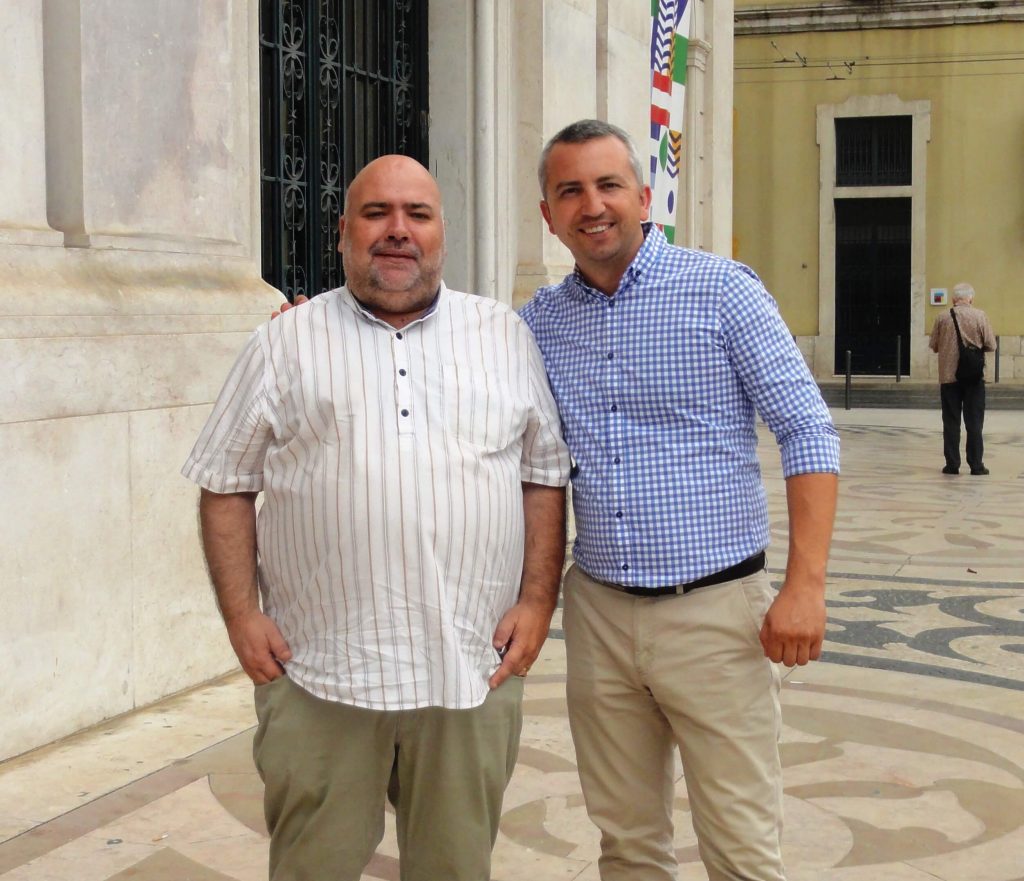 Com o amigo Simion Croitoru, representante dos Vinhos da Moldávia em Portugal