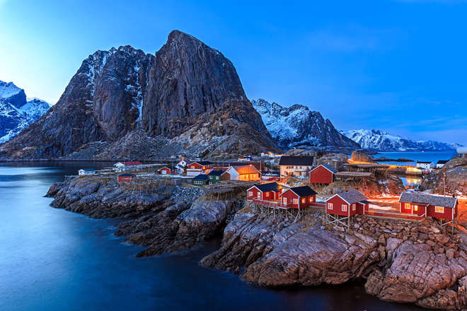 Ilhas Lofoten na Noruega