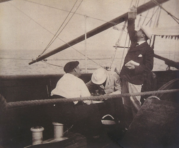 Rei D Carlos a bordo do Amelia II
