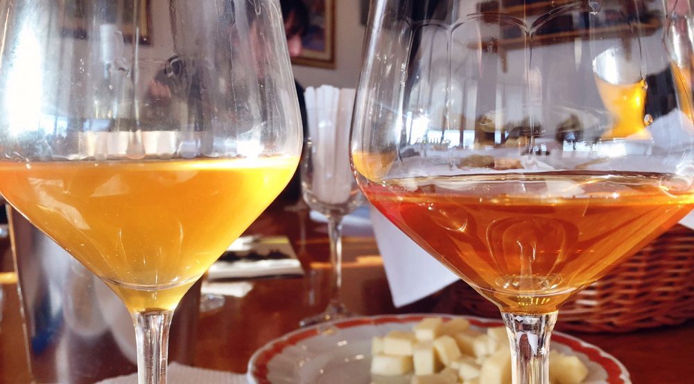 Duas tonalidades e estruturas para o Orange Wine