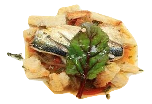 Bruschettas de sardinha em refugado de pimentos e cebola_burned