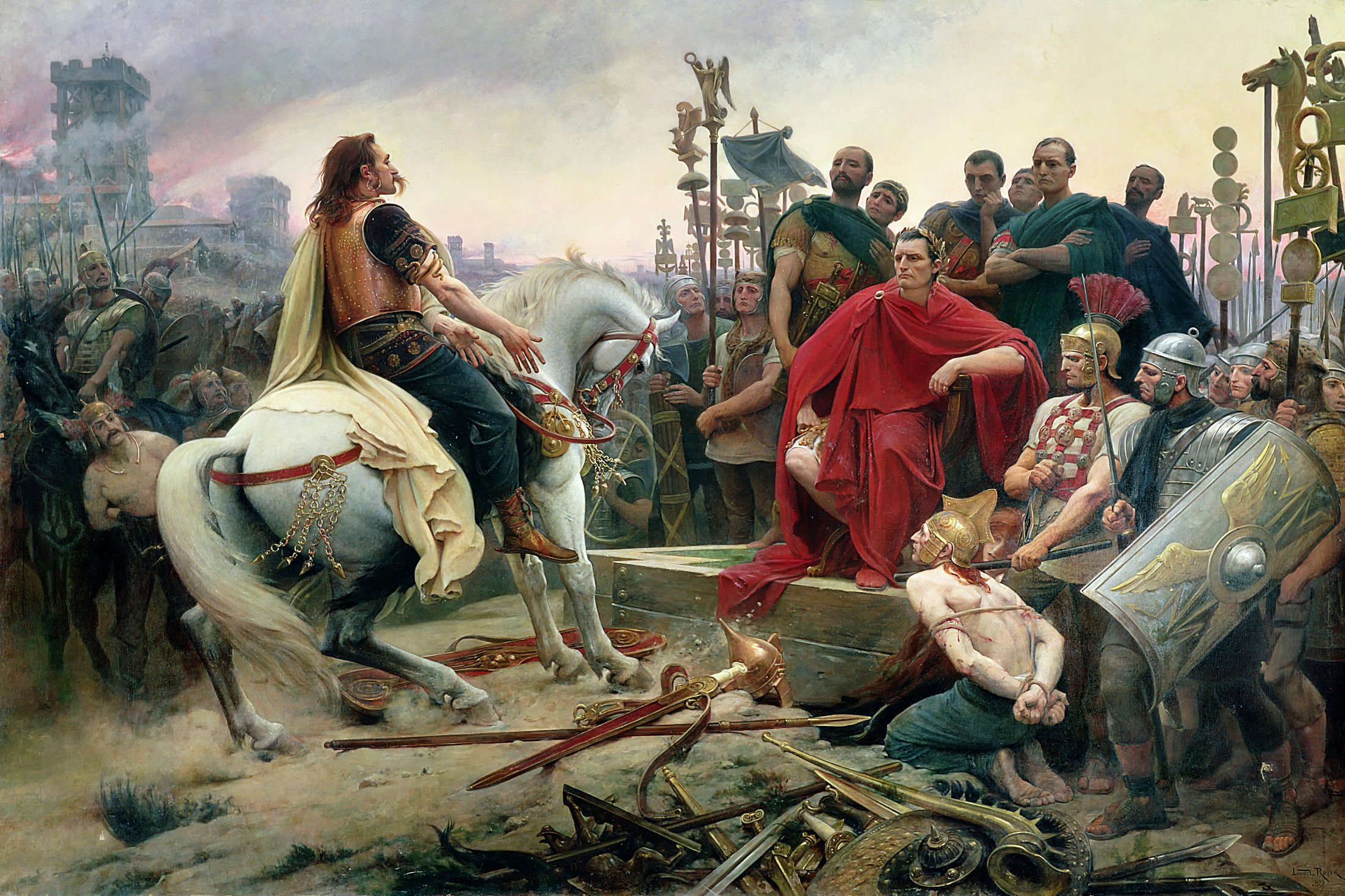 Cerco romano a Vercingetórix
