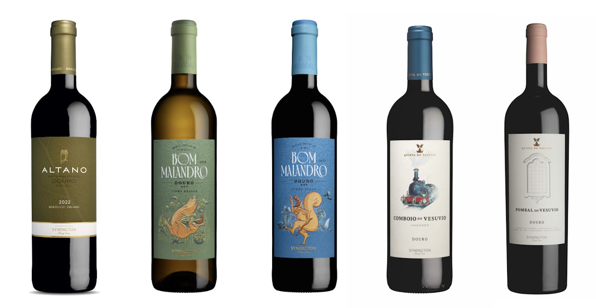 Foto com Vinhos da Symington