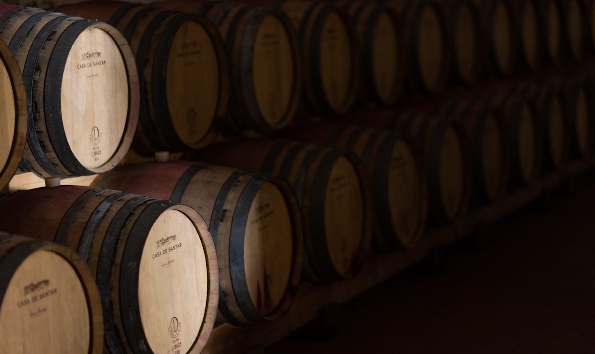 Foto das pipas da Casa de Santar