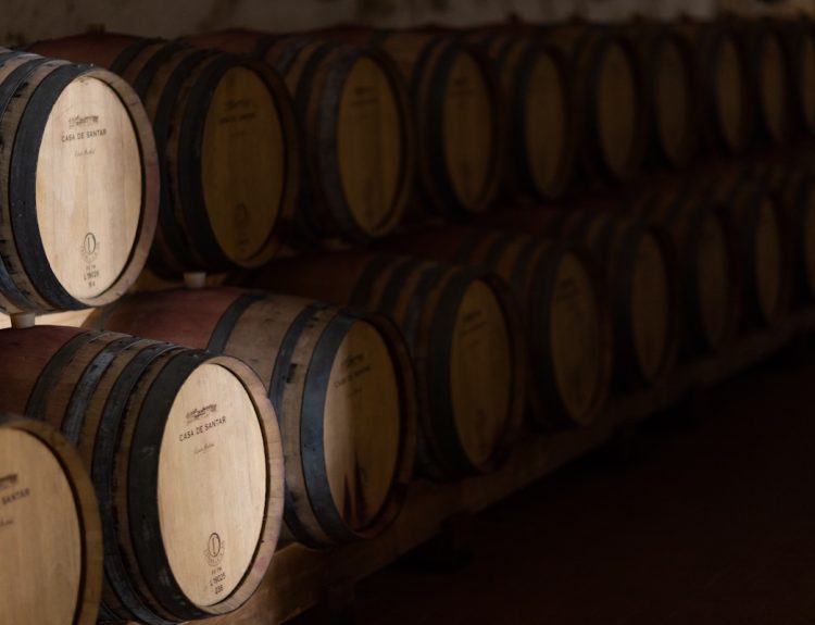 Foto das pipas da Casa de Santar