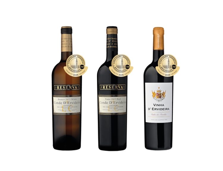 Vinhos da Ervideira - Prémios Concurso Mundial de Bruxelas 2025