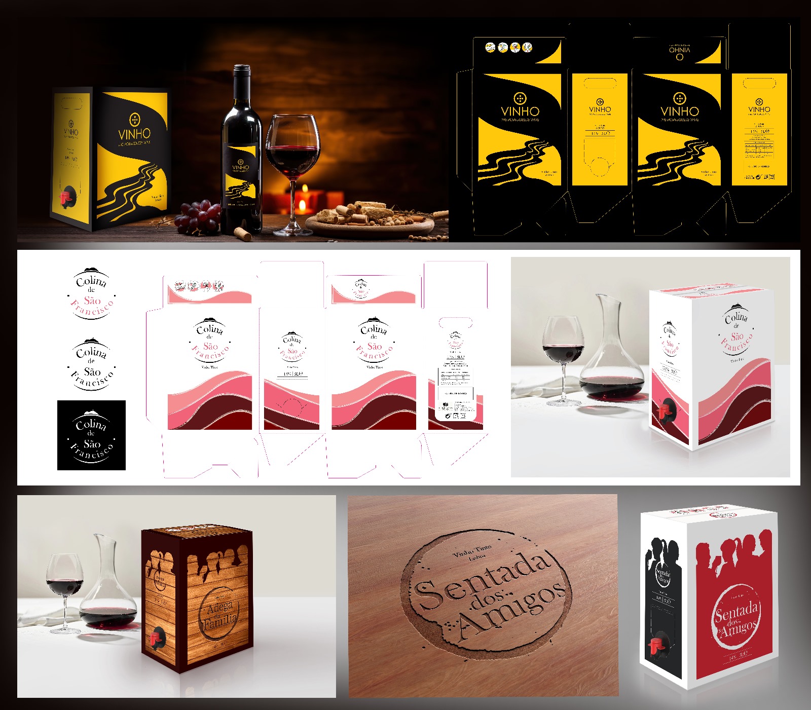 Imagem com Design Rotulos Vinho e bag in box