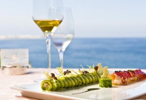 Cannelloni de Sapateira com Abacate, Carabineiro, Wasabi e Frisée2